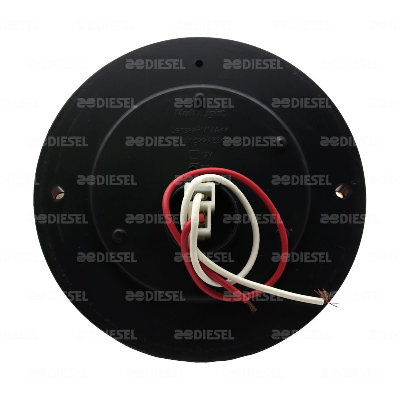 PLAFÓN 24V LED ÁMBAR 125MM C/C
