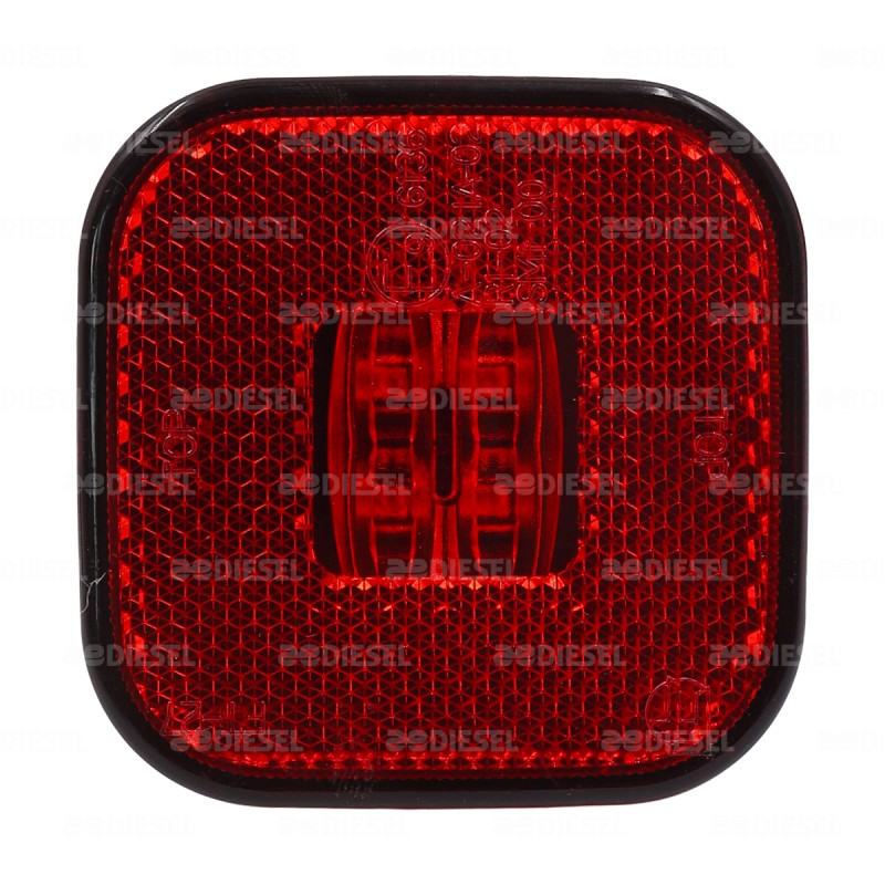PLAFÓN 12/24V 4LED ROJO CATADIOPTRIC