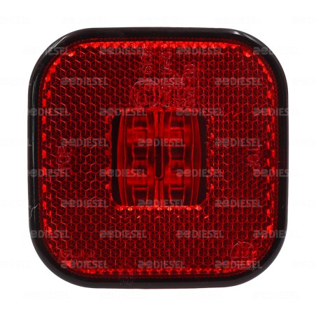 PLAFÓN 12/24V 4LED ROJO CATADIOPTRIC