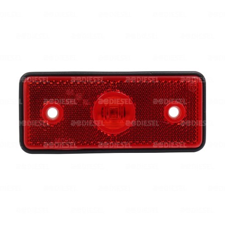 PLAFÓN 12/24V 2 LED ROJO CON REFLEJAN