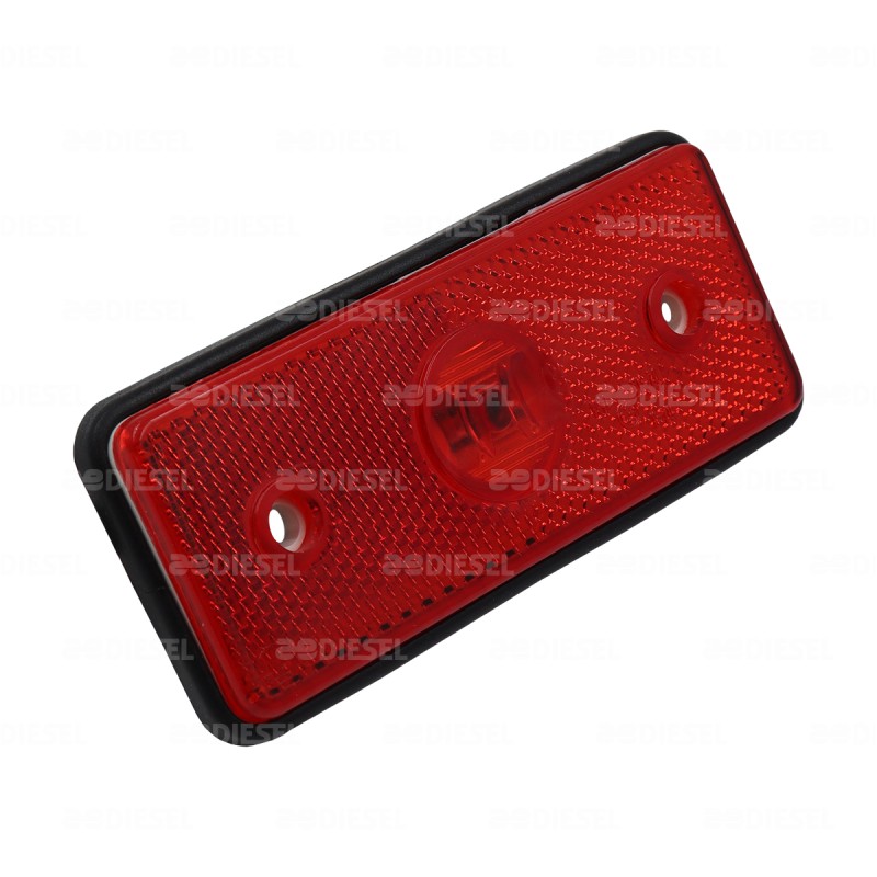 PLAFÓN 12/24V 2 LED ROJO CON REFLEJAN