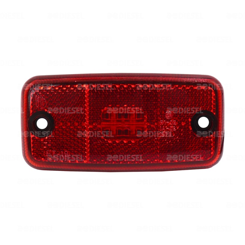 PLAFÓN 12/24V 4LED ROJO
