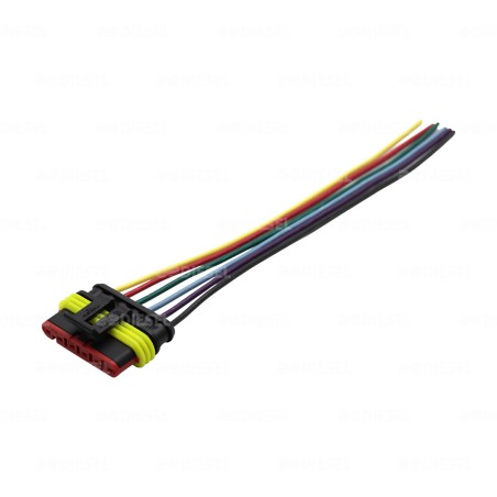 CONECTOR 6 VÍAS CON CABLE