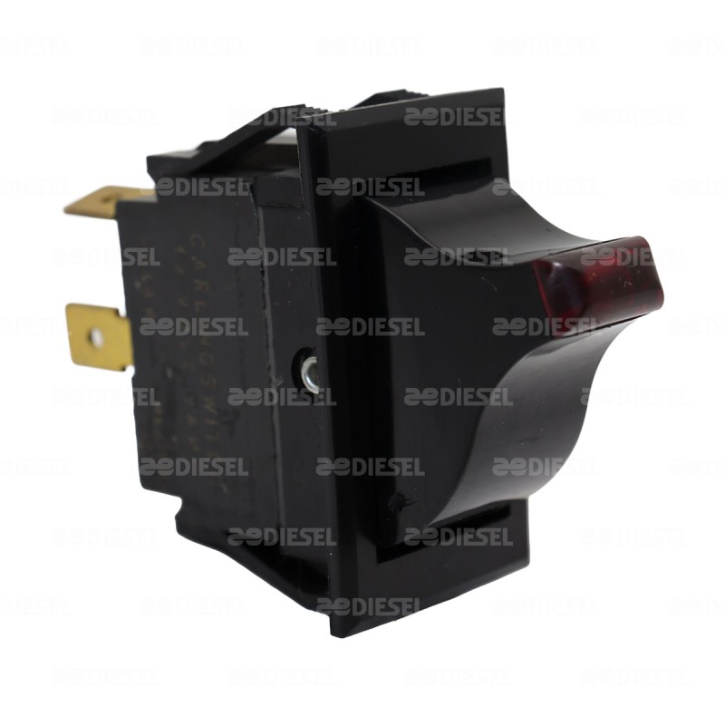 INTERRUPTOR 12V CHUPON ILUMINACIÓN ROJO KENWORTH