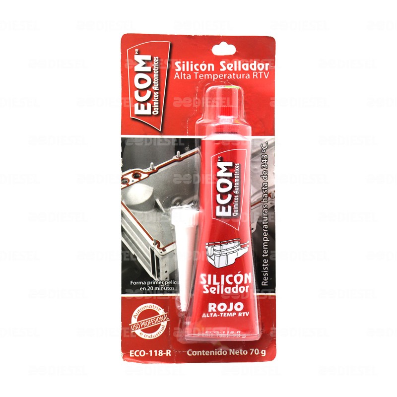 SILICÓN 70GR ROJO ECOM