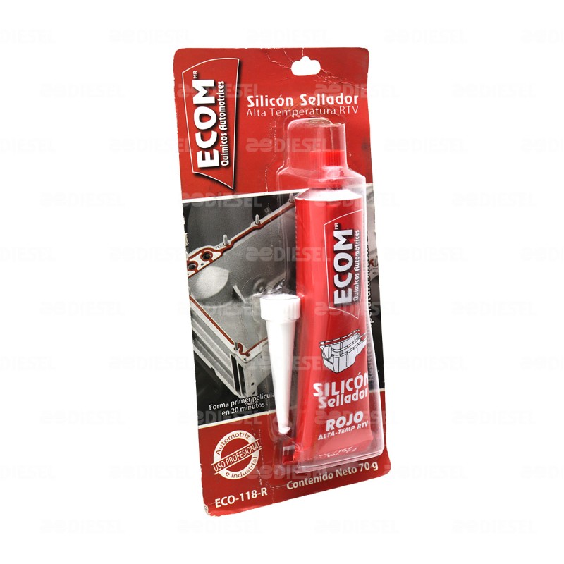 SILICÓN 70GR ROJO ECOM