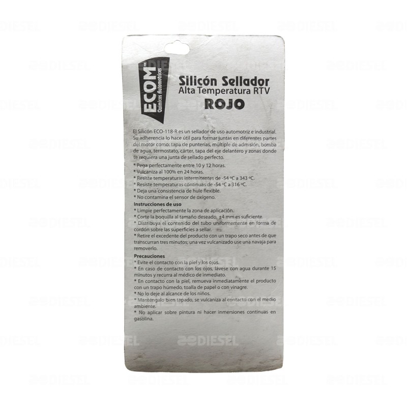 SILICÓN 70GR ROJO ECOM