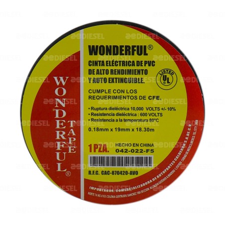 CINTA PLÁSTICA WONDER TW