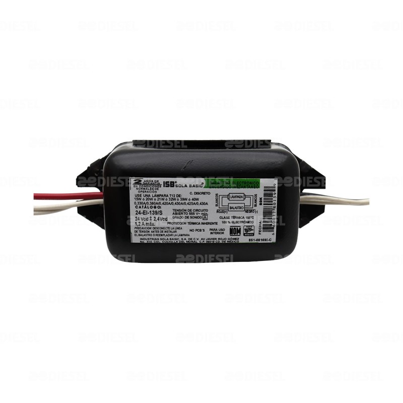 BALASTRA 24V 20/39W C/ CONECTOR SOLA B
