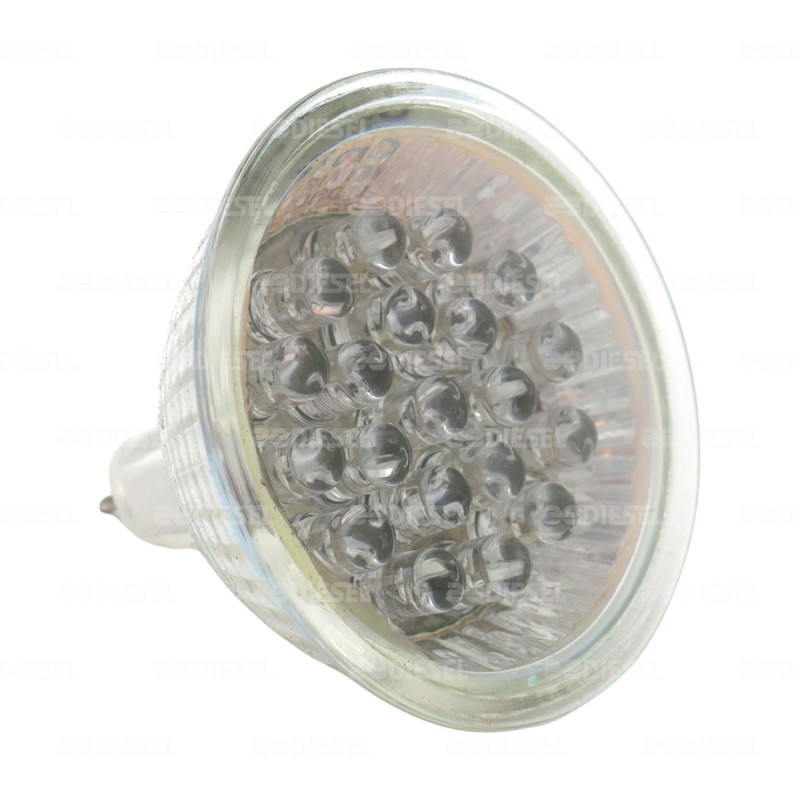 FOCO MR16 12V AZUL 21 LED ORBITEC