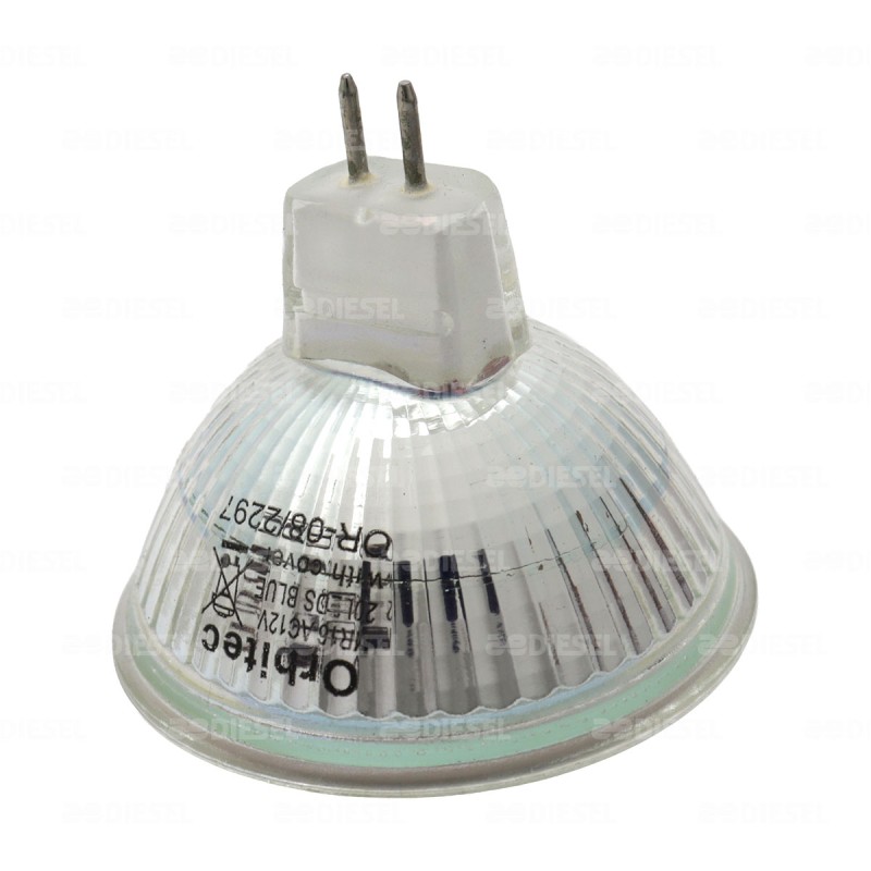 FOCO MR16 12V AZUL 21 LED ORBITEC