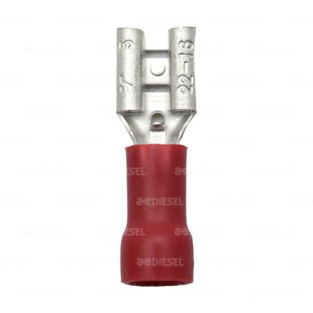TERMINAL MINI ENCHUFE 187 ROJA GROUNTEK