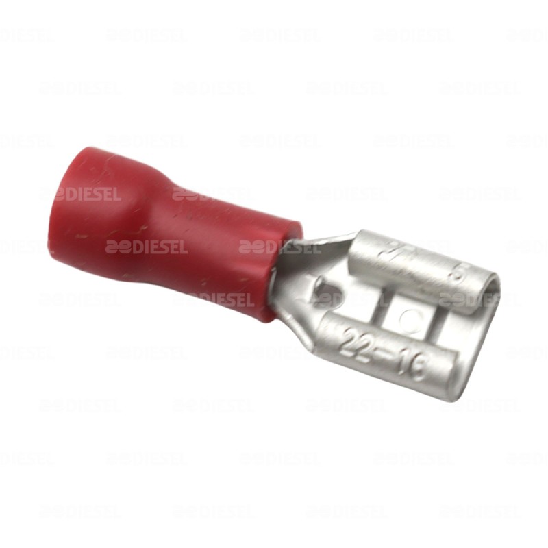 TERMINAL MINI ENCHUFE 187 ROJA GROUNTEK
