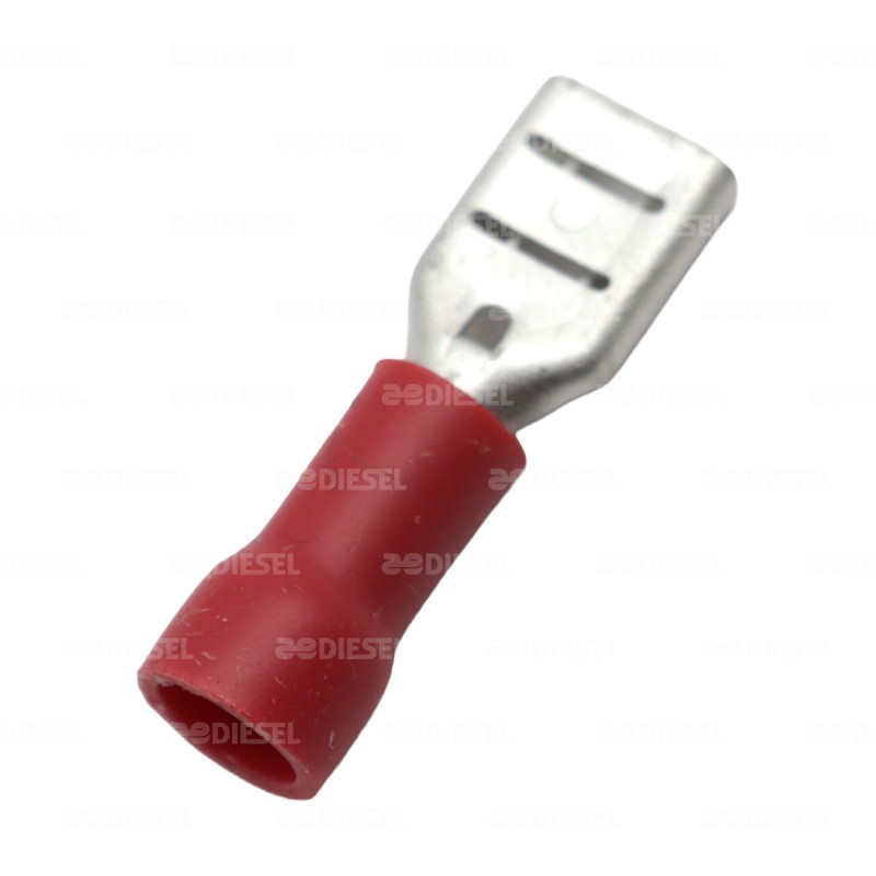 TERMINAL MINI ENCHUFE 187 ROJA GROUNTEK