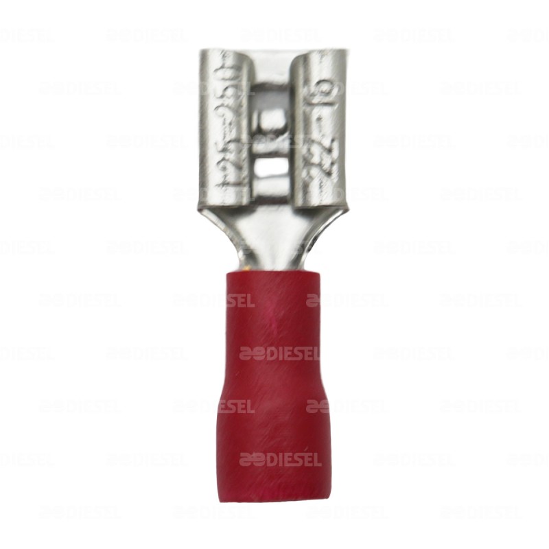 TERMINAL ENCHUFE 250 ROJA GROUNTEK