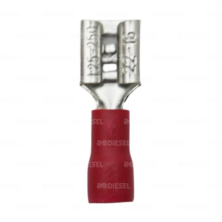 TERMINAL ENCHUFE 250 ROJA GROUNTEK