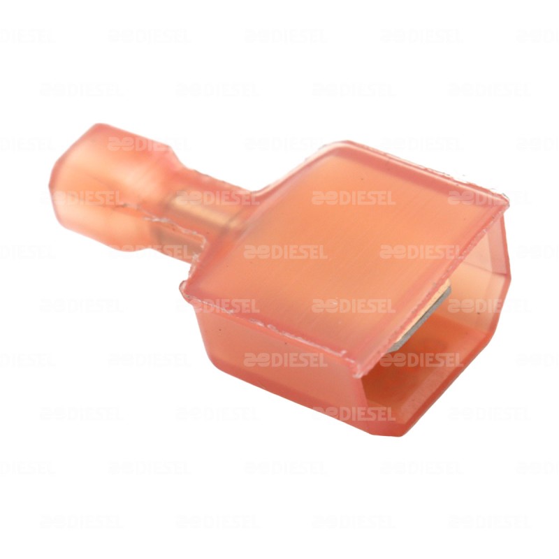 TERMINAL MACHO 250 FORRADA ROJA AMP