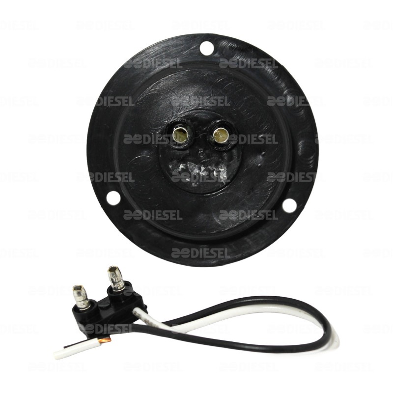 PLAFÓN 12V 3 LED ROJO 2" CIRC C/BASE ABS
