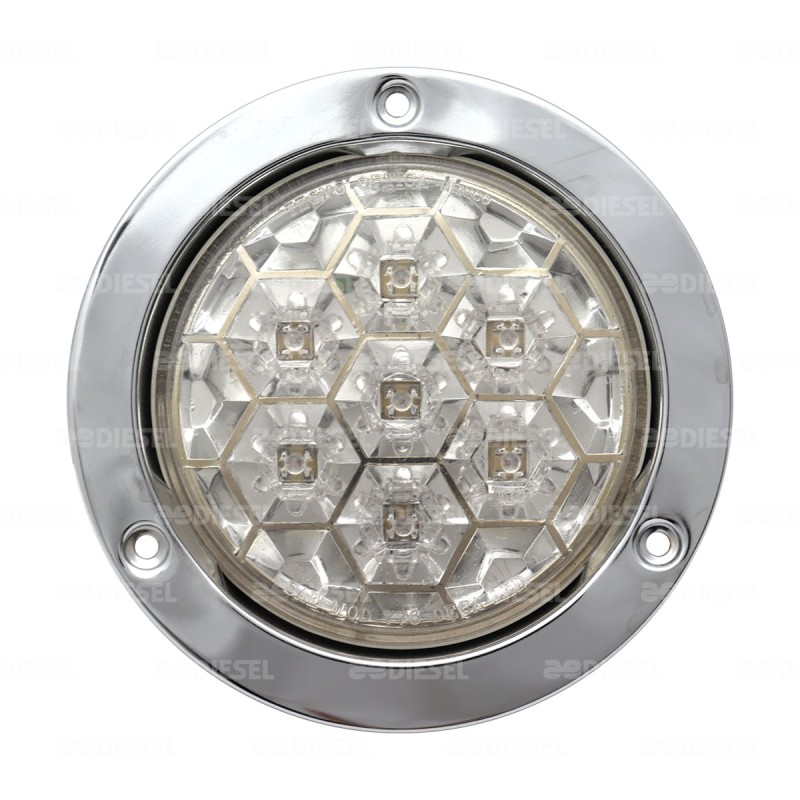 PLAFÓN 12V 7LED ROJO ESTROBO 776SCR