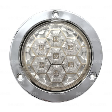 PLAFÓN 12V 7LED ROJO ESTROBO 776SCR