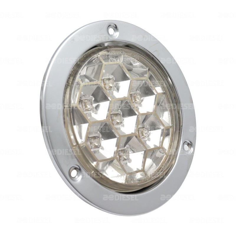 PLAFÓN 12V 7LED ROJO ESTROBO 776SCR
