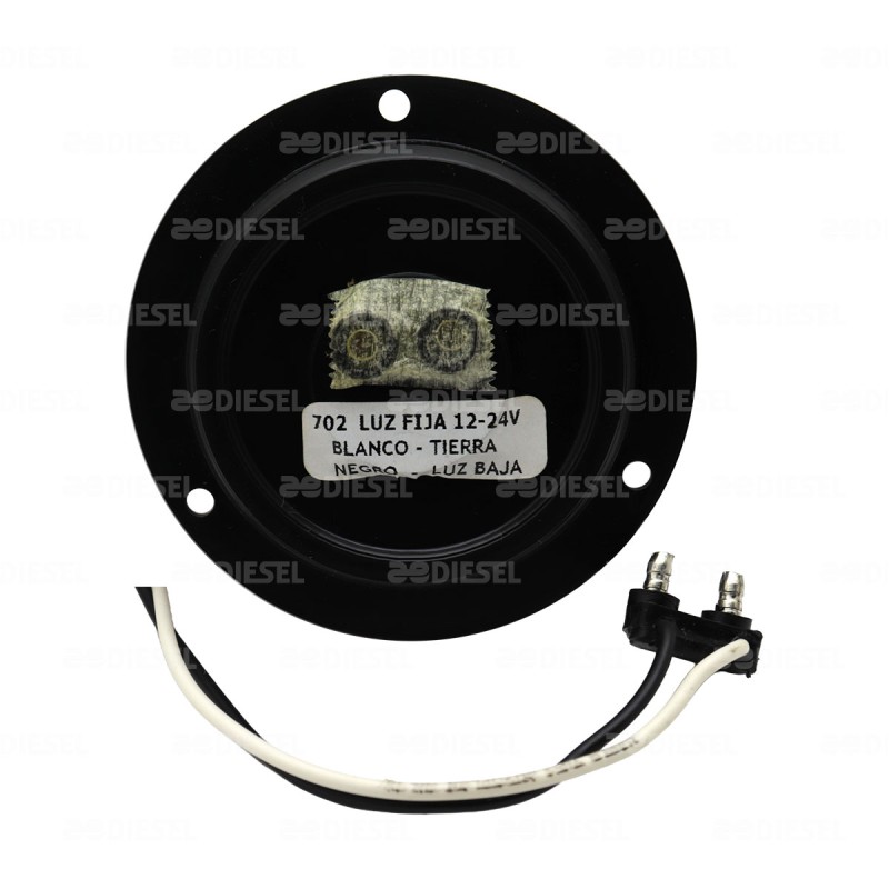 PLAFÓN 12V 2 1/2" 3 LED ROJO CIRCULAR/B