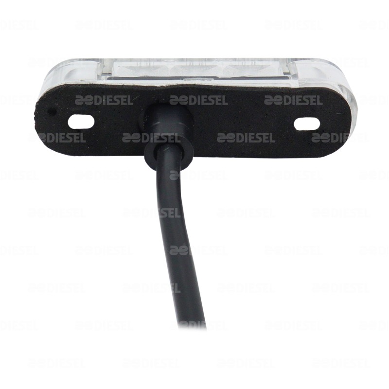 PLAFON 12/24V LED AMBAR MICA BLANCO DINA