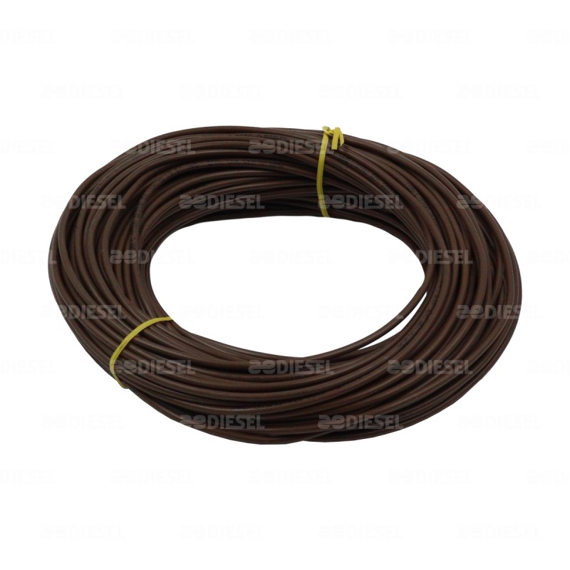 CABLE #18 PLASTICO FLEX ROLLO 30MTS CAFE