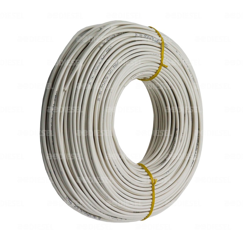 CABLE #12 PLASTICO 100MT BLANCO
