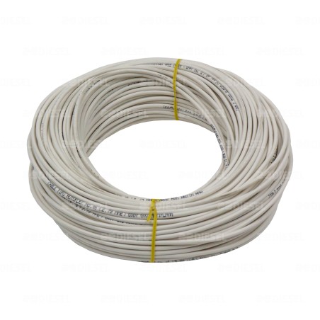 CABLE #16 PLASTICO ROLLO 50MTS BLANCO