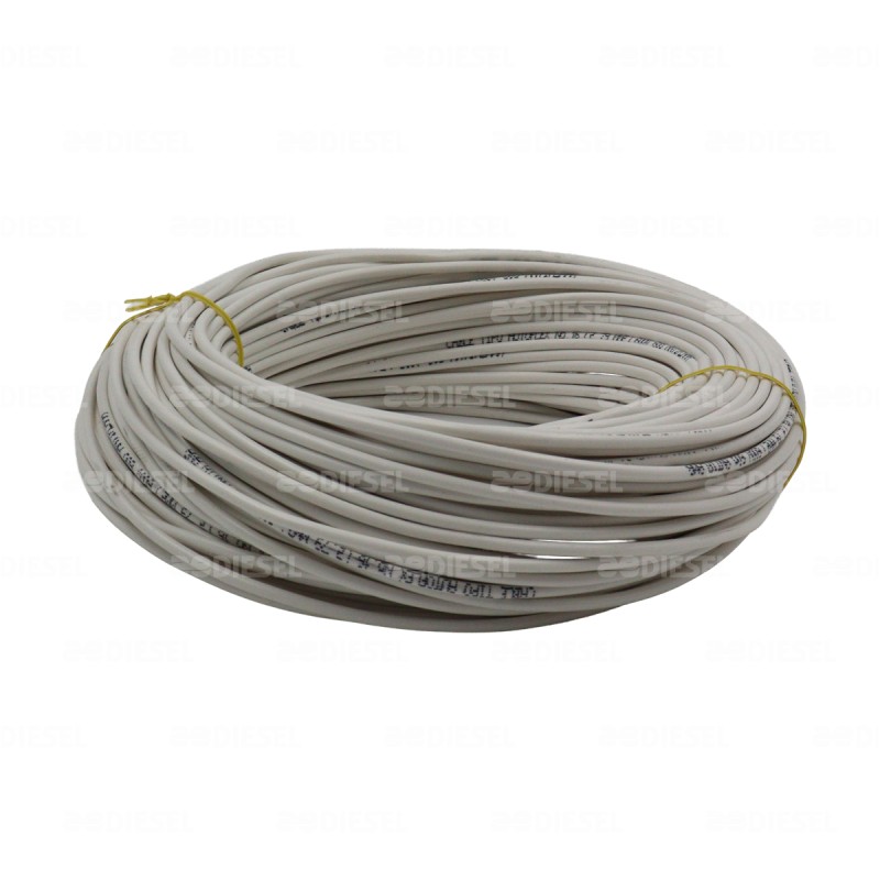CABLE #16 PLASTICO ROLLO 50MTS BLANCO
