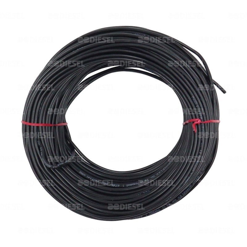 CABLE #16 PLASTICO ROLLO 50MTS NEGRO