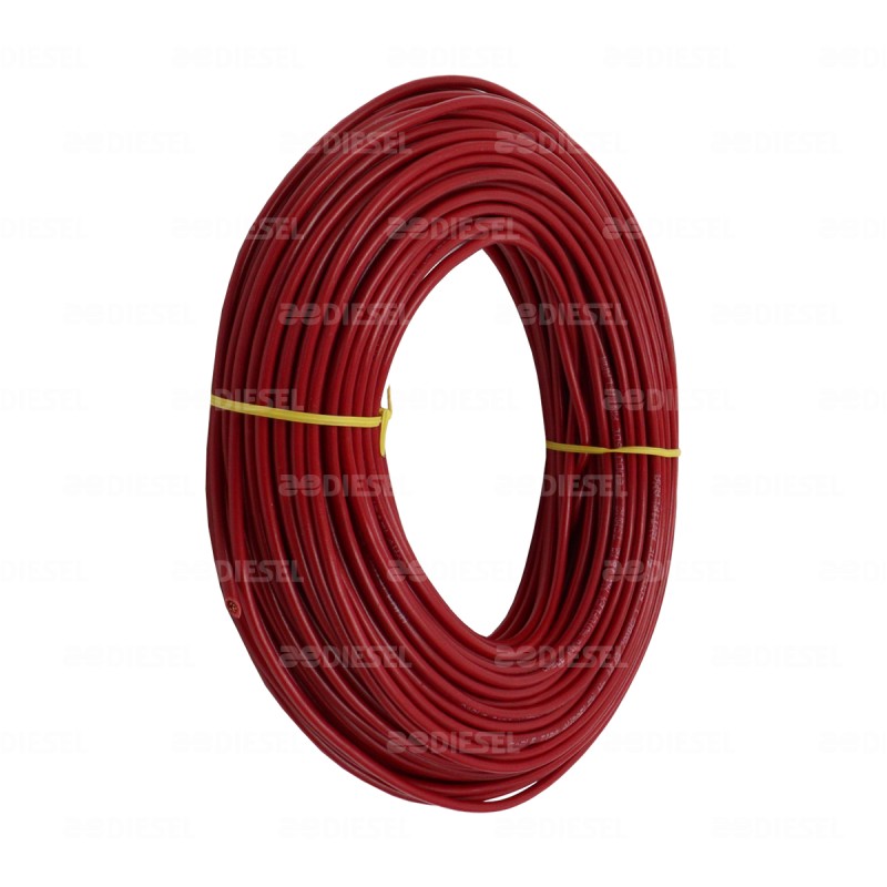 CABLE #16 PLASTICO ROLLO 50MTS ROJO