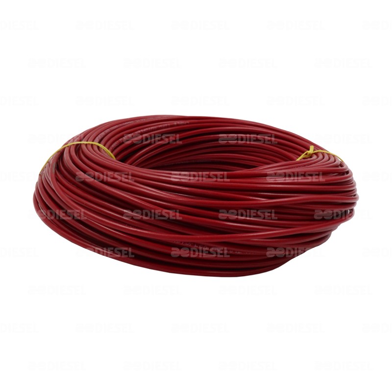 CABLE #16 PLASTICO ROLLO 50MTS ROJO
