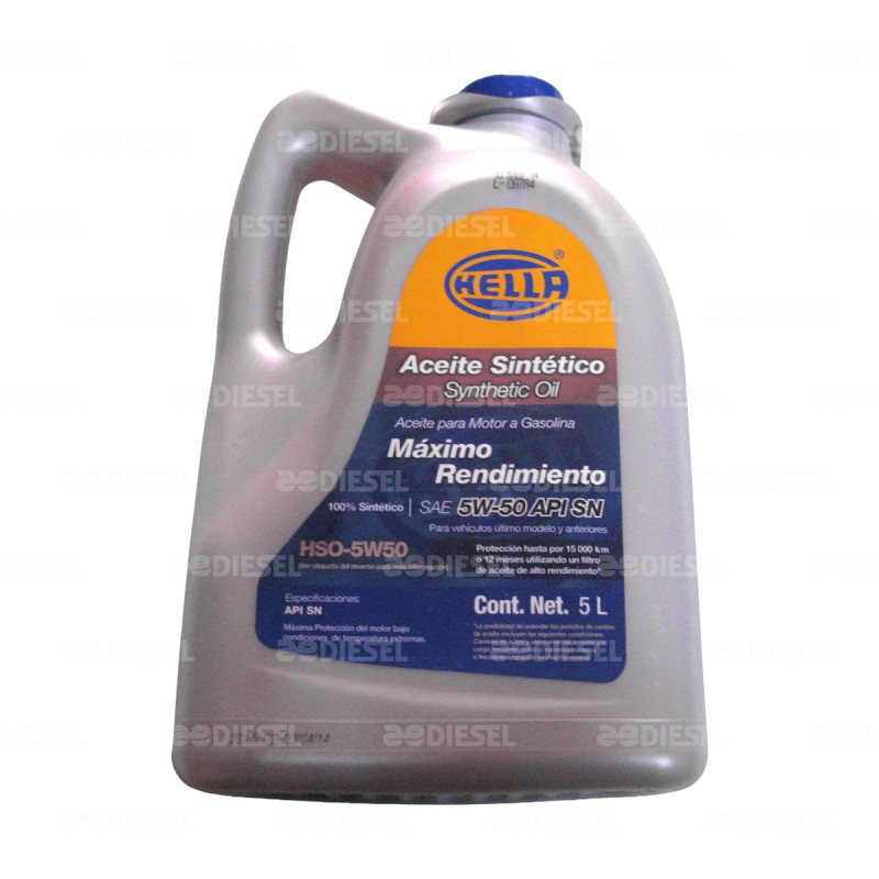ACEITE SINTÉTICO 5W50 5 LITROS