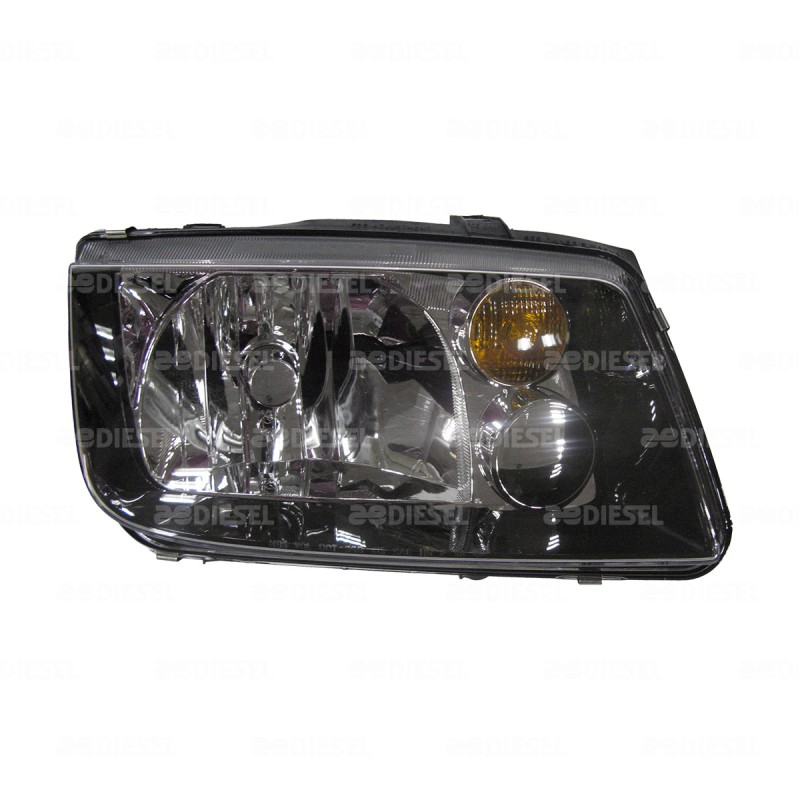 FARO 12V DERECHO JETTA A4 NEGRO S/ANTINIEBLA C/F