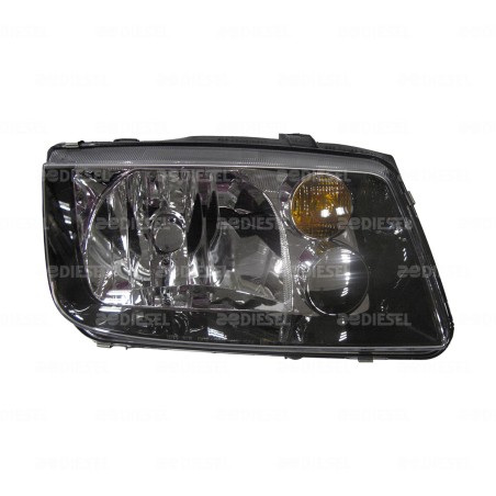 FARO 12V DERECHO JETTA A4 NEGRO S/ANTINIEBLA C/F