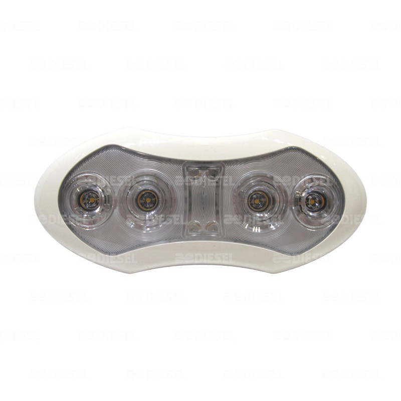 LAMPARA 12V/24V 8 LED BLANCOS 2 PASOS