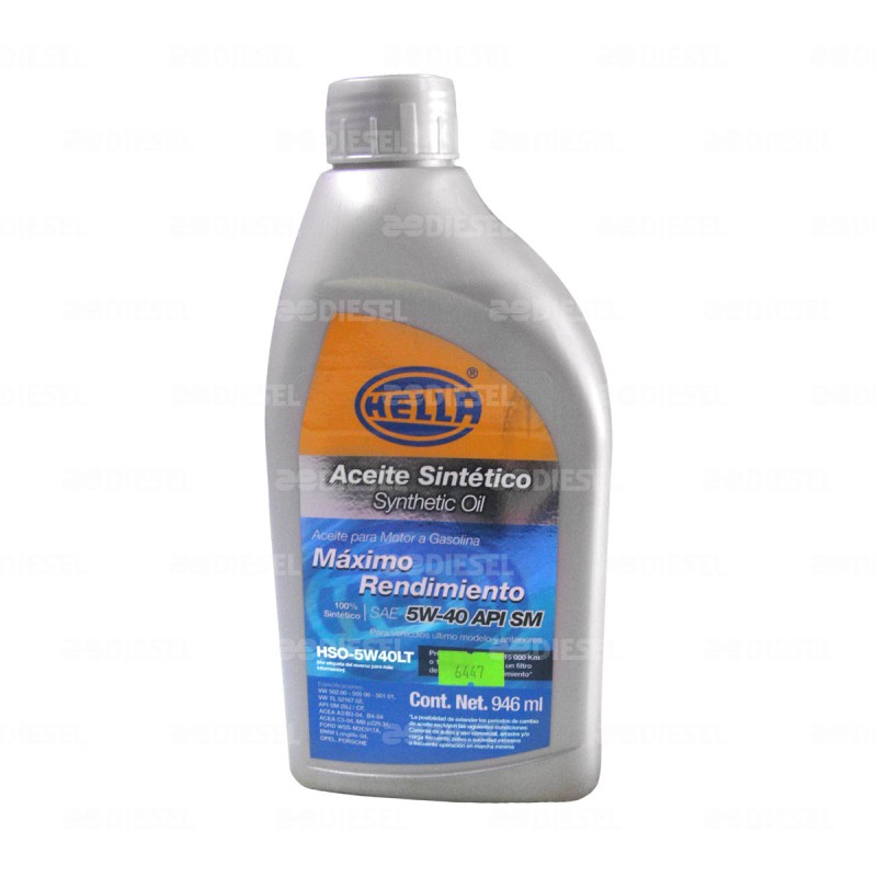 ACEITE SINTÉTICO 5W40 1 LITRO