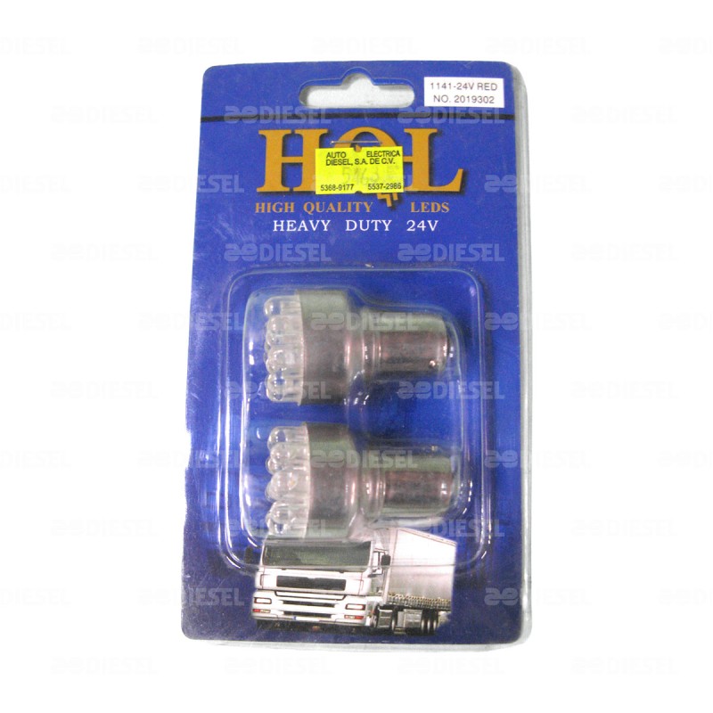 FOCO 1141 24V 12 LED ROJO 1 PZA