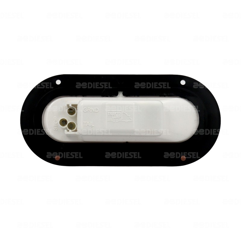 PLAFON 12V AMBAR OVAL SELLADO ATORN=6294
