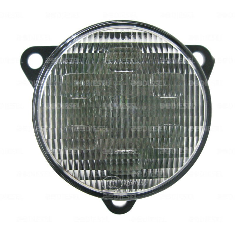 PLAFÓN 24V 6 LEDS ÁMBAR 55MM M/CRISTAL