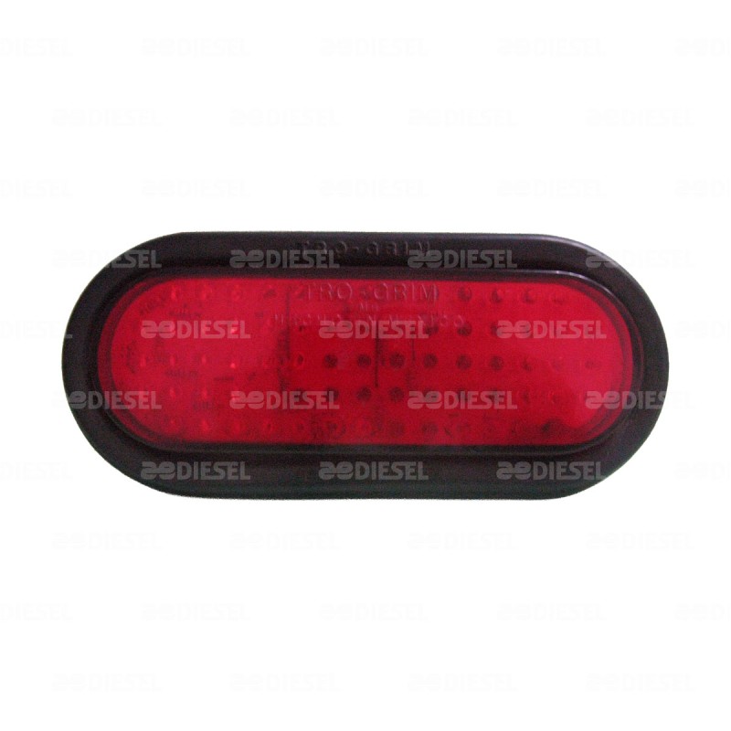 PLAFÓN 12V LED LATERAL ROJO OVAL C/EMP DESCONTINUADO