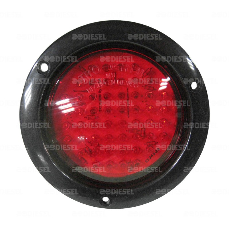 PLAFÓN 12V LED ROJO REDON ROMB DESCONTINUADO