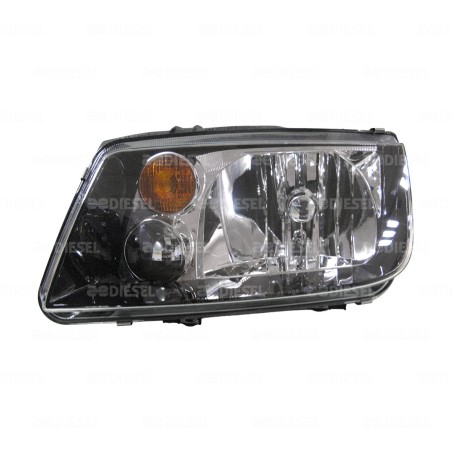 FARO 12V IZQUIERDO JETTA A4 NEGRO S/ANTINIEBLA C/F