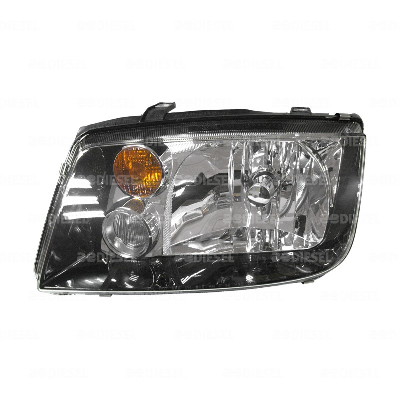 FARO 12V JETTA IZQ A4 NEGRO C/NIEBLA C/F