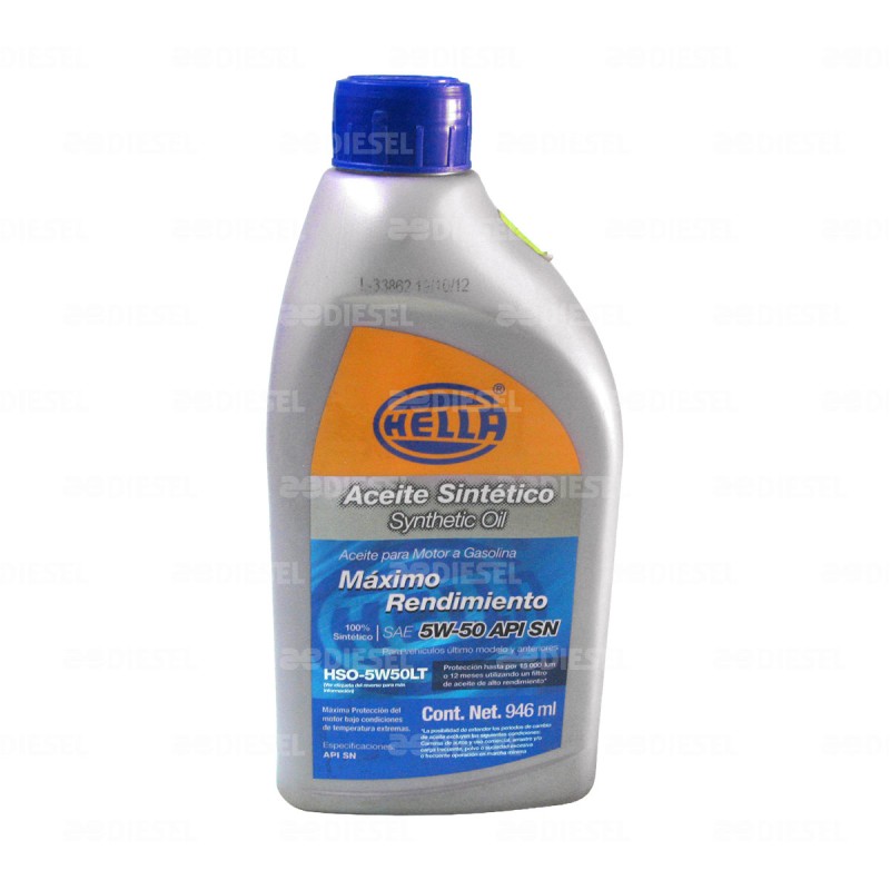 ACEITE SINTÉTICO 5W50 1 LITRO