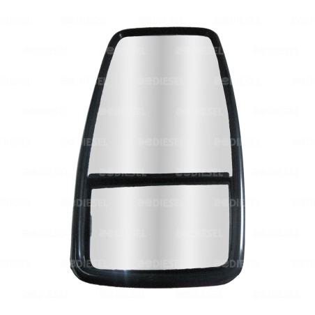 ESPEJO RETROVISOR CON LUZ LED NEGRO
