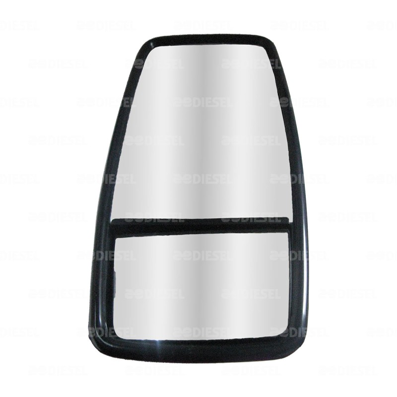ESPEJO RETROVISOR CON LUZ LED NEGRO