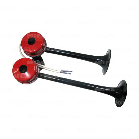 BOCINA 24V ROJA NEGRA 5808